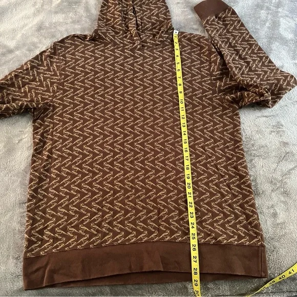 Urban Outfitters character hero All Over bird print brown hoodie - Picture 4 of 7